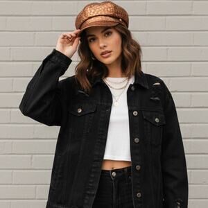 Something Special L.A. Croc Embossed Metallic Rose Gold Bronze Glam Cap